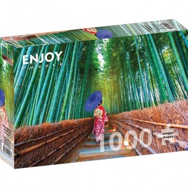 Азиатка в бамбуковом лесу 1000 шт.