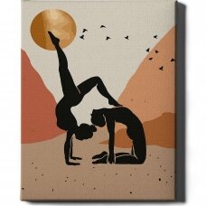 Gymnastics 40*50 cm (Golden paints)