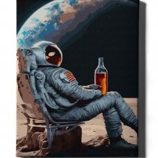 Космонавт на отдыхе  40*50 см