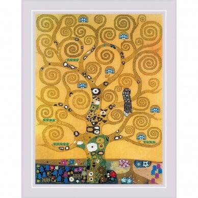 Gyvybės medis (G. Klimtas) 30x40 cm (ant audinio atsapausdintas piešinys)