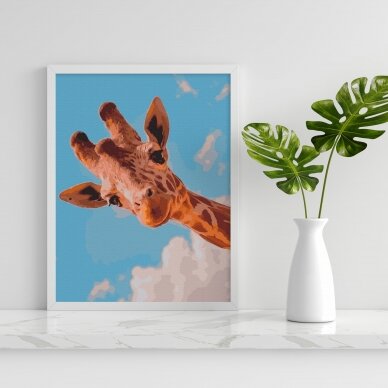 Любопытный жираф 40*50 см 2