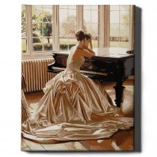 Girl at the piano 40*50 cm