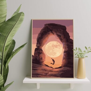 Moon and mountains 40*50 cm 1