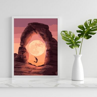 Moon and mountains 40*50 cm 2