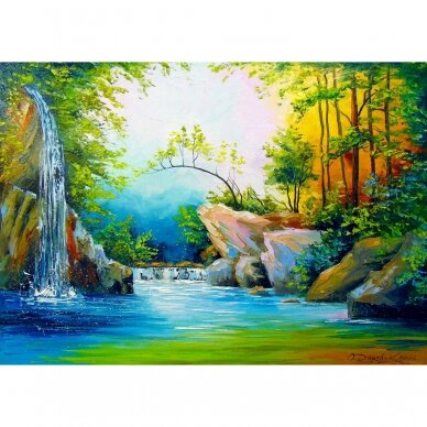 In the Woods near the Waterfall 1000 pcs. 1