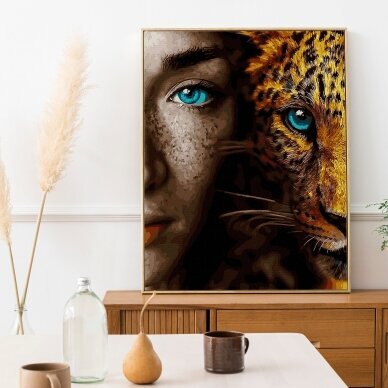 Leopardo žvilgsnis 40*50 cm 2