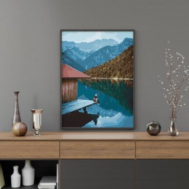 Silence in the mountains 40*50 cm 1