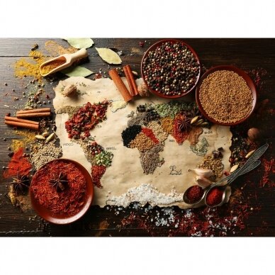 World Map in Spices 3000 pcs. 1