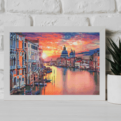 Venecijos saulėlydis 40*50 cm (kvadratiniai deimančiukai) 2