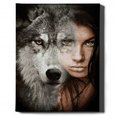 The look of the wolf 40*50 cm