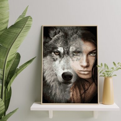 The look of the wolf 40*50 cm 2